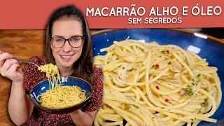 Pronto em 10 minutos macarrão alho e óleo delicioso [upl. by Grey]