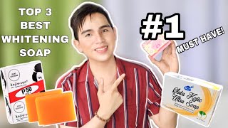 TOP 3 BEST WHITENING SOAP THAT YOU SHOULD TRY  PAMPAKINIS AT PAMPAPUTI [upl. by Reeve]