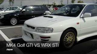 VW Golf GTI VS JDM Subaru WRX STI [upl. by Rola860]