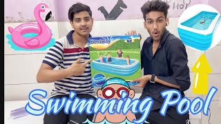 Swimming Pool Tub for Family Kids Adult for Summer  10 feet  swimming pool 🏊‍♀️sahil vlogs [upl. by Borreri]