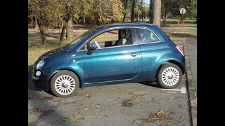 Fiat 500 Lounge 12 69 Toit Vitré Epic Blue 2013 zerostressauto [upl. by Arber]