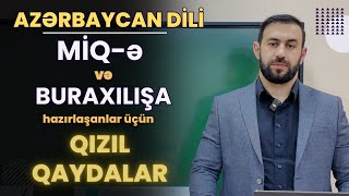 MİQə və buraxılışa hazırlaşanlar üçün QIZIL QAYDALAR [upl. by Ailene]