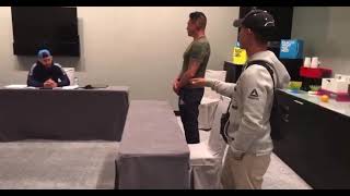 Paul Felder yells at Diego Sanchezs coach [upl. by Jephthah]