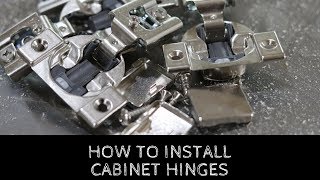 How To Install Cabinet Door Hinges [upl. by Anelim568]