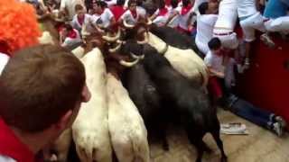 Angustia en Pamplona 7 encierro San Fermín Pamplona 13 julio 2013 Running of the Bulls in Spain [upl. by Sarita]