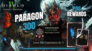 MAX PARAGON 300 DONE GG REWARDS amp NEW MOUNT IN Diablo 4 Vessel of Hatred [upl. by Niven120]