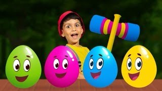 Surprise Eggs Colors Kids Songs  BabyBillion  Nursery Rhymes [upl. by Elconin]