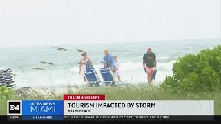 Hurricane Helene impacts Miami Beach tourism [upl. by Rehprotsirhc]