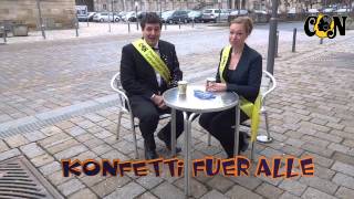 CN  Wahlwerbespot Nr 1  Bunter Kaffee Konfetti für alle der Narr entscheidet [upl. by Rotce]