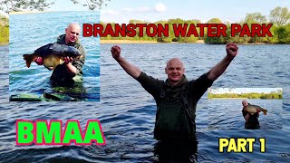 CARP FISHING IN BRANSTON WATER PARK  WEDKARSTWO KARPIOWE W UK BURTON MUTUAL ANGLING ASSOCIATON [upl. by Frulla]