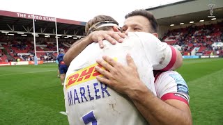 Emotional scenes as Harlequins complete remarkable comeback to beat Bristol Bears [upl. by Neevan]