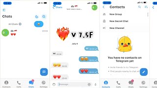 Telegram Android Menjadi iPhone  Update MDGram V 75F iOS Bold Font [upl. by Hyacinthe]