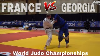 CHANKSELIANI GEO vs PLANTARD FRA 116 world judo championships 2024 [upl. by Papp]