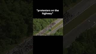 protesters 💀 caredit cartok buggati carlover car cars edit fyp viralshorts protesters [upl. by Etra]