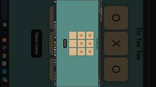 TicTacToe javascript coding coding webdevelopment programming html css gaming [upl. by Semadar]