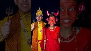 Khuni Chudail🧟‍♀️🩸🧟‍♂️💀Vs Bhagwan🌟🛕Look Challenge🌸🙏Prashant Sharma shorts ytshorts funnyshorts [upl. by Chic]