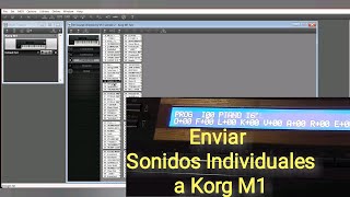 Cómo enviar sonidos al Korg M1 Individuales y más [upl. by Analise]