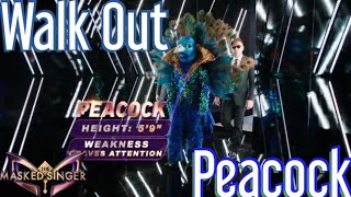 Peacock Walk Out  The Masked Singer USA Season 1 Ep 1 [upl. by Eilsil240]