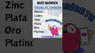 5Quiz química  Símbolos de elementos químicos education quiz retocognitivo quimica [upl. by Aninay326]