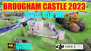 Brougham Castle from the air with mini 3 Pro drone and a little history 2023 [upl. by Hsac]