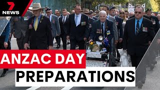 Final preparations underway for Sydney’s 2024 Anzac Day commemorations  7 News Australia [upl. by Aicen]