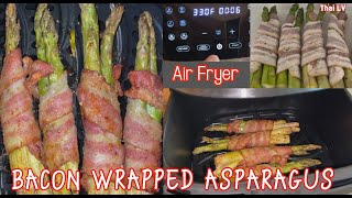 Bacon Wrapped Asparagus I Air Fryer I Espárragos envueltos en tocino I Fagots dasperges et bacon [upl. by Yvad]