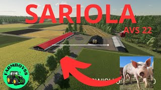 STORSATNING PÅ GRISAR  AVS22 Sariola Farming simulator 22 [upl. by Wahs]