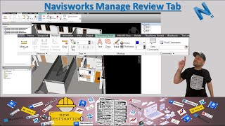 BIMVDC  Navisworks Manage Tutorial  Review Tab  How to Mark Up amp Measure in Navisworks Manage [upl. by Animaj]