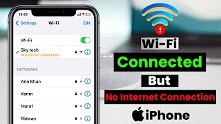 How To Fix WiFi Connected But No Internet Connection on iPhone iOS 17 [upl. by Wadsworth695]