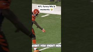 NFL funny Mic’d up moments 😭 shorts youtubeshorts short trending nfl funny sports football [upl. by Ltsyrk]