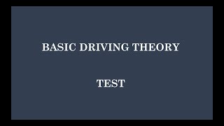 DVLA BASIC DRIVING THEORY TEST 1 dvla ghana africa roadsigns trafficsignals [upl. by Nosnarb]