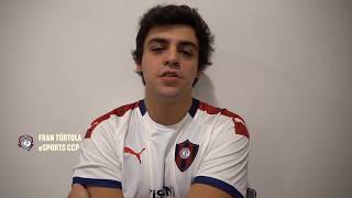 eSportsCCP  Entrevista Fran Túrtola posterior al debut Azulgrana [upl. by Ecirtal]