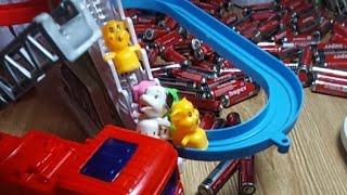 cute fire truck toy battery disassembly and assembly216 satisfying passion toy [upl. by Shay]