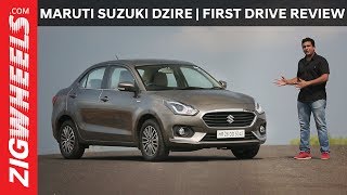 Maruti Suzuki Dzire 2017  First Drive Review  ZigWheelscom [upl. by Nivel783]