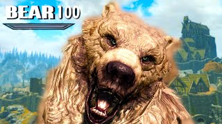 Can I Beat Skyrim as a Bear Elder Scrolls V Skyrim Challenge [upl. by Urbani]