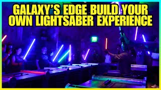 Galaxys Edge Build Your Own Lightsaber Experience [upl. by Ruamaj]