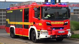 NEUES SCANIA HLF 20  Einsatzfahrten von Feuerwehr amp Rettungsdienst in ERKRATH [upl. by Einrae]