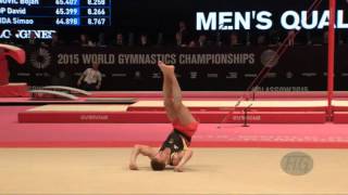 BRETSCHNEIDER Andreas GER  2015 Artistic Worlds  Qualifications Floor Exercise [upl. by Nnaeirb765]