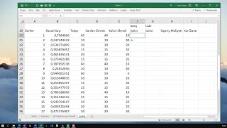 8 Excelde Benzetim Örnekleri Excel Simülasyon [upl. by Nimzaj]