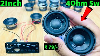 2 Inch 4ohm 5w Woofer speaker 4ohm 5w or 3w  ​⁠Electronicsproject99 [upl. by Antonetta]