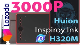 Huion Inspiroy Ink H320M  Lazada Review [upl. by Krishnah369]