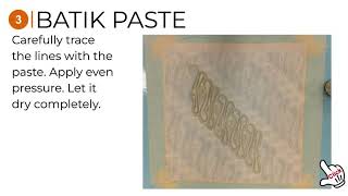 Batik Paste [upl. by Ennaeirb]