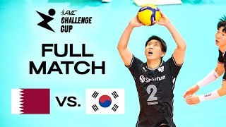 🇶🇦 QAT vs 🇰🇷 KOR  AVC Challenge Cup 2024  Pool Play  presented by VBTV [upl. by Delmar]