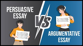 Difference between Persuasive and Argumentative Essay [upl. by Ful444]