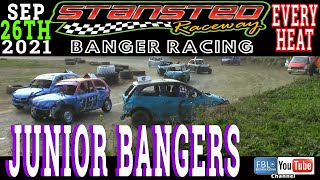 Stansted Raceway Junior Bangers ALL HEATS 26th September 2021 Full contact Banger racing [upl. by Saval]