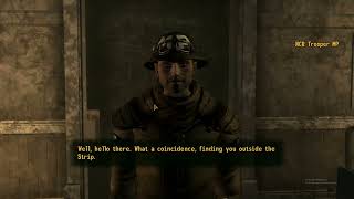 Fallout New Vegas  NCR MP attacks Idolized Courier [upl. by Lanta]