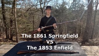 The 1861 Springfield VS The 1853 Enfield [upl. by Cad]