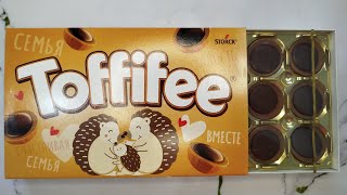 ASMR Toffifee chocolate 🍫😋 SabisSweets toffifee chocolate inboxing asmrvideo caramel milk [upl. by Vonni]