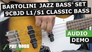 Bartolini Classic Bass 1 Dual Inline Humcancelling Jazz Bass® Pickup Set Demo [upl. by Stone102]