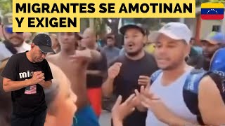 VENEZOLANOS SE AMOTINAN EN TAPACHULA ROBAN Y SE QUEJAN DE LA COMIDA DE EEUU [upl. by Assi]